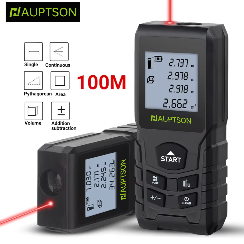 Laser Distance Meter 100M - HAUPTSON 70/100M เครื่องวัดระยะเลเซอร์ เครื่องวัดระยะเรนจ์ไฟเลเซอร์ เครื่องวัดระยะเทปอาคาร