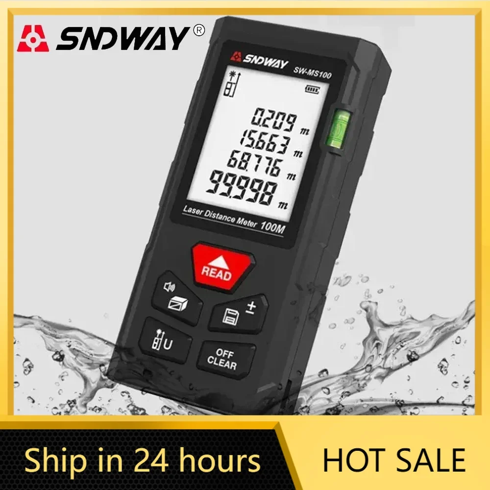 Laser Distance Meter 100M - เครื่องวัดระยะเลเซอร์ดิจิทัลระดับมืออาชีพ รุ่น SW 50M 70M 100M