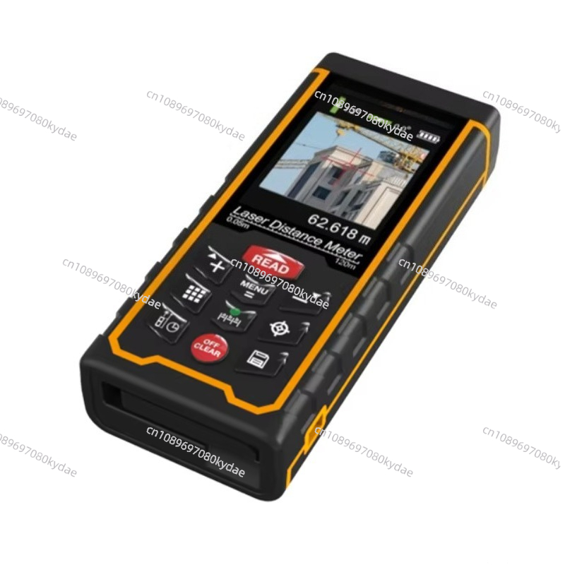 Laser Distance Meter With Bubble Level - เครื่องวัดระยะทางด้วยเลเซอร์อินฟราเรดแบบดิจิตอล ระยะ 120 เมตร/394 ฟุต พร้อมกล้องในตัว