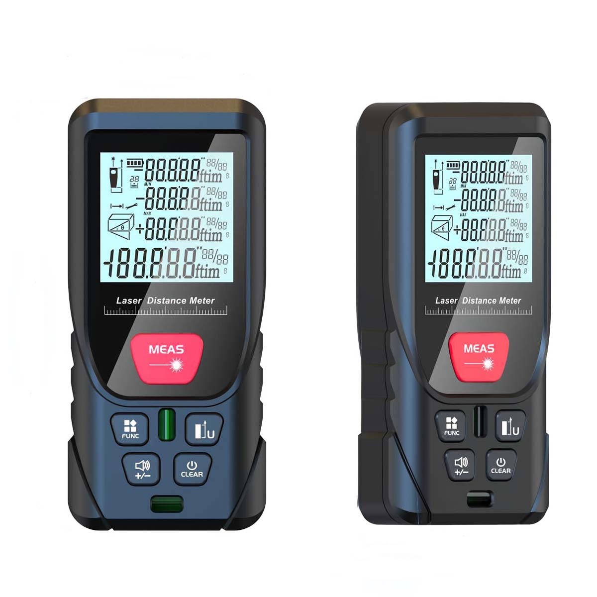 Laser Distance Meter With Bubble Level - เครื่องวัดเมตรเลเซอร์100เมตรเครื่องวัดระยะเลเซอร์50เมตรวัดระยะแบบดิจิตอลเทปปรับระดับฟองไม้บรรทัดวัดระยะเทรน่าแบบพกพา