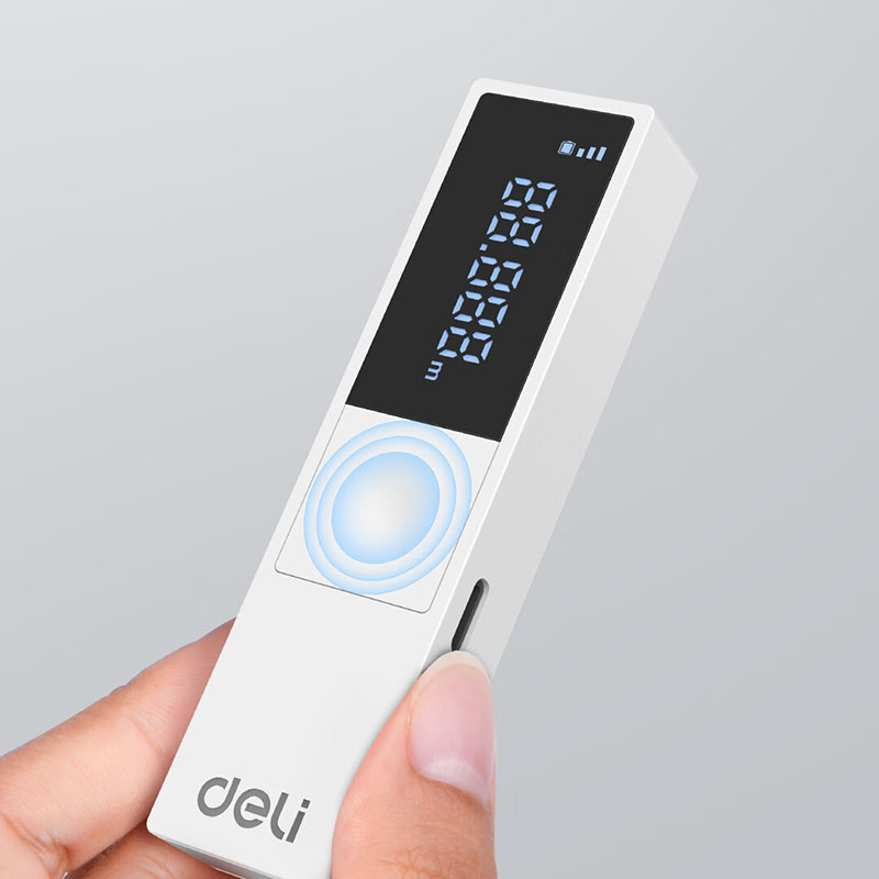 Laser Distance Meter 100M - เครื่องวัดระยะด้วยเลเซอร์ Deli 40 เมตร เครื่องวัดระยะแบบอิเล็กทรอนิกส์ ความแม่นยำสูง