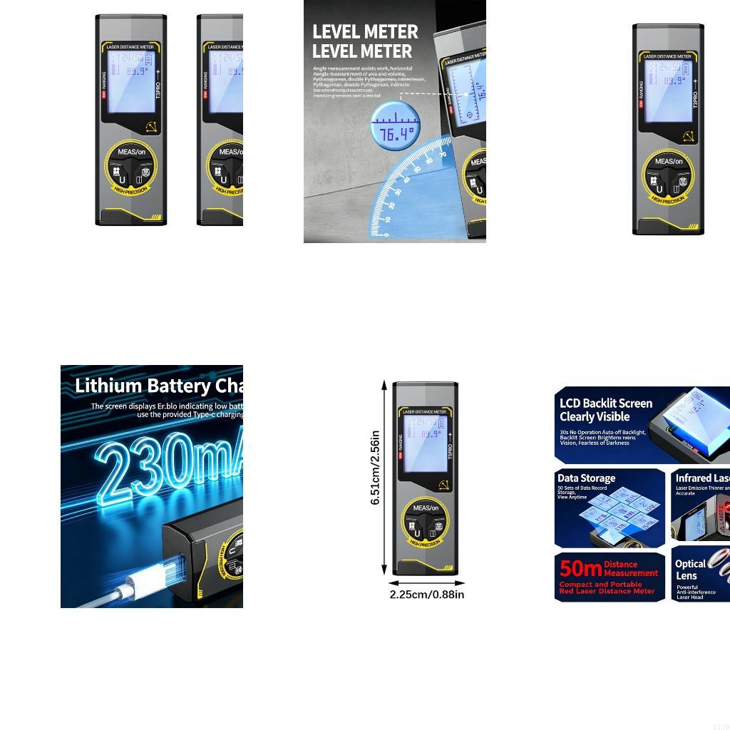 Laser Measure Area Volume Calculator - เรนจ์ไฟนพร้อมที่เก็บ 50 กลุ่มเครื่องวัดระยะทางระดับมืออาชีพความแม่นยำสูง 37JD
