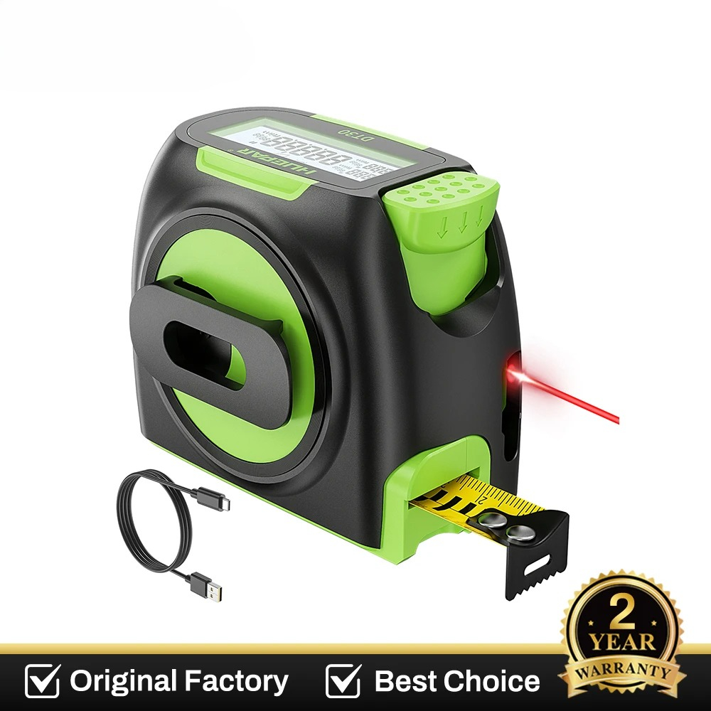 Laser Distance Meter 2 In 1 Tape - เครื่องวัดระยะเลเซอร์ดิจิตอล 60 เมตร 197 ฟุต 2-in-1