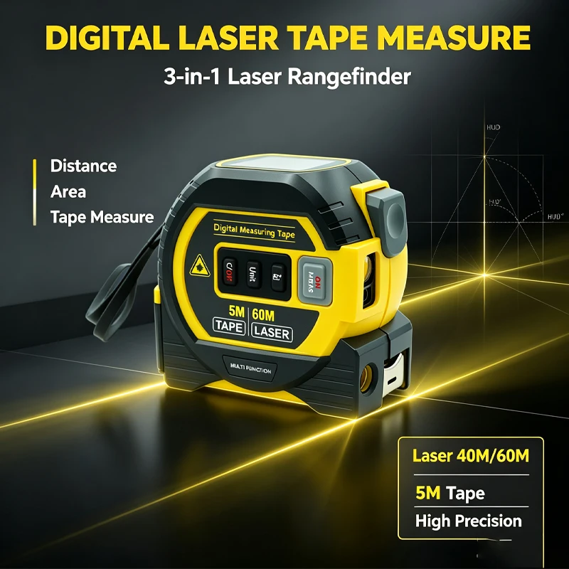2026 ตลับเมตรเลเซอร์รุ่นใหม่ 3 - Digital Tape Measure 5M Laser บทวิจารณ์และราคา