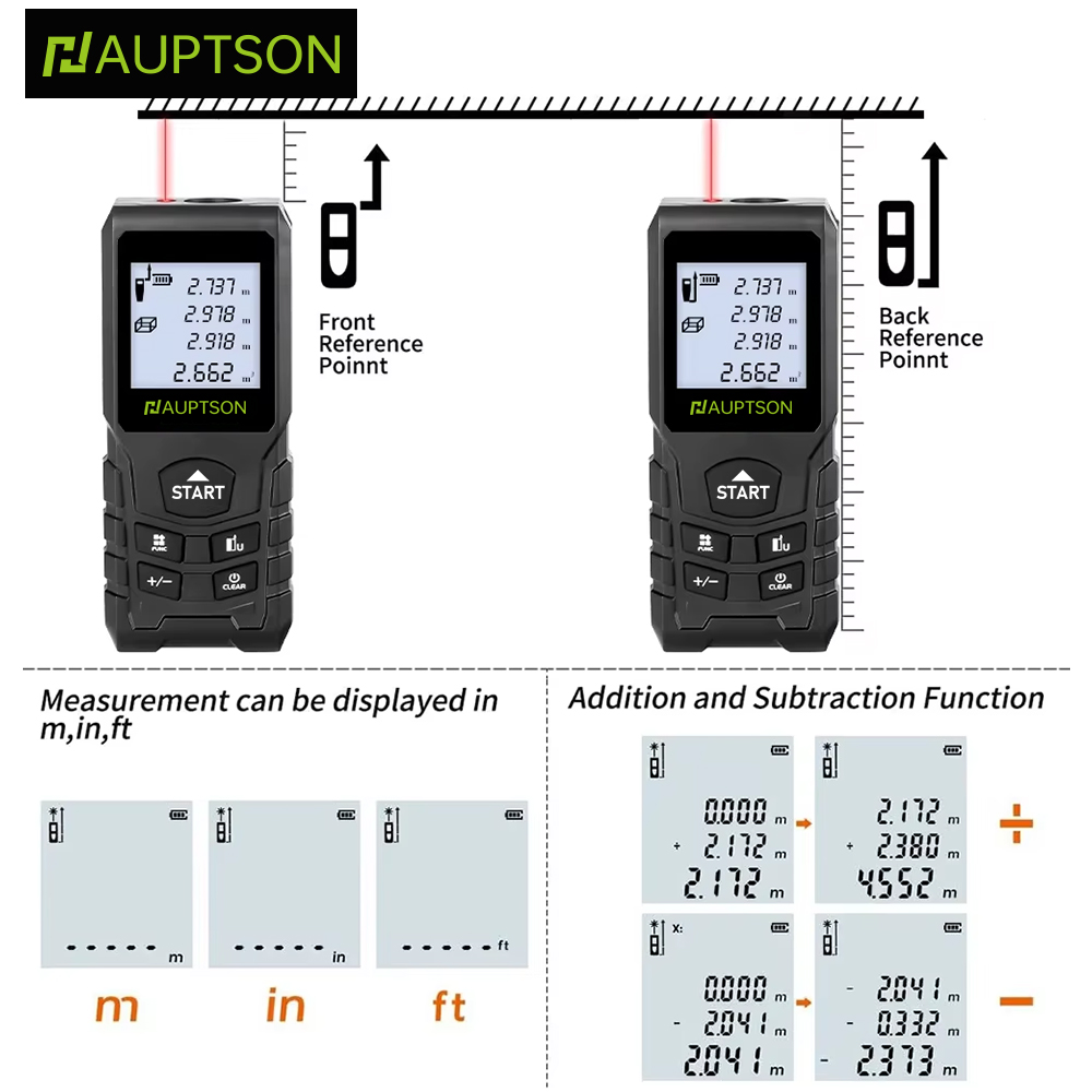 HAUPTSON 70/100M เครื่องวัดระย - Laser Distance Meter 100M บทวิจารณ์และราคา
