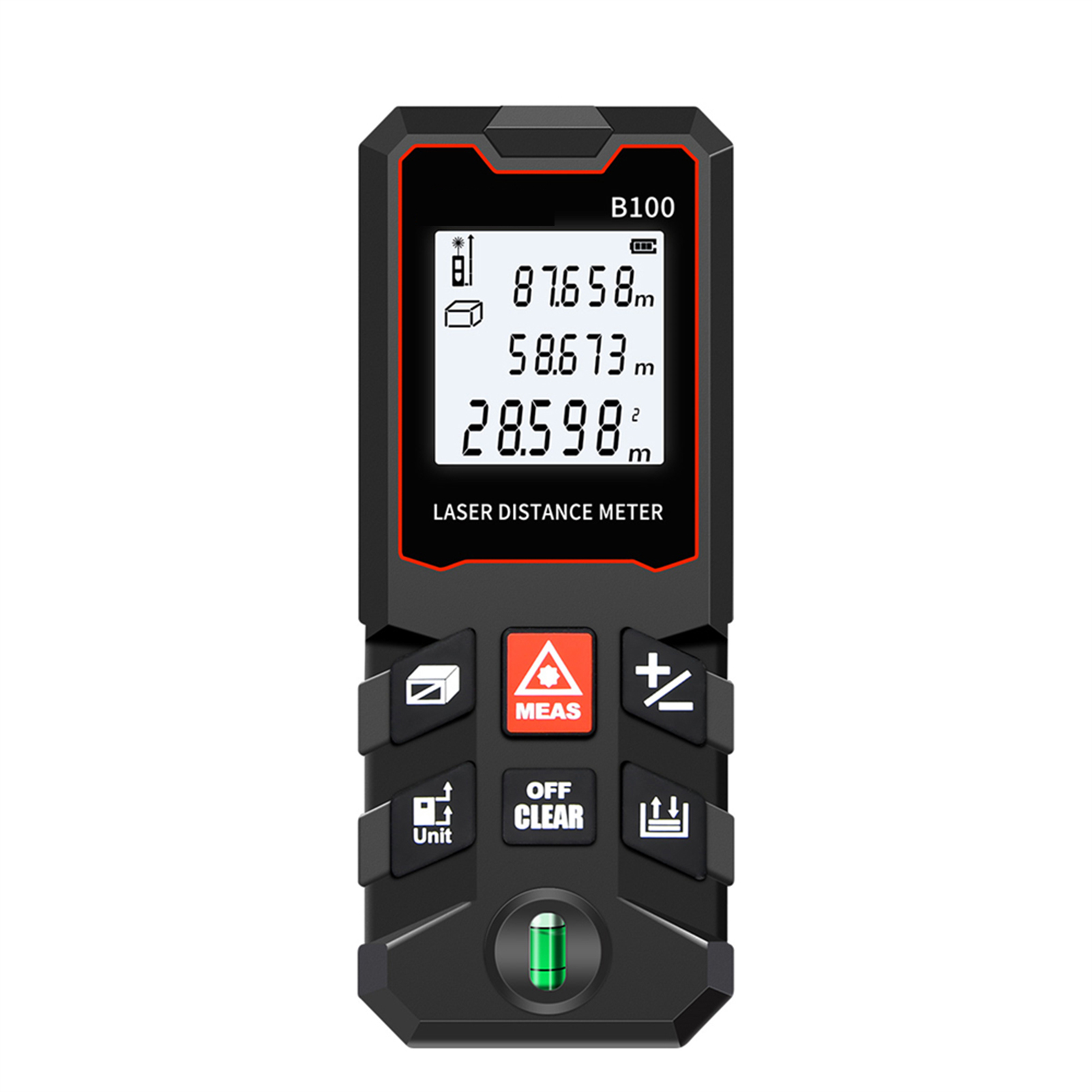 เครื่องวัดระยะด้วยเลเซอร์ 100  - Laser Distance Meter With Bubble Level บทวิจารณ์และราคา