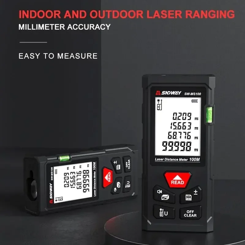 เครื่องวัดระยะเลเซอร์ดิจิทัลระ - Laser Distance Meter 100M บทวิจารณ์และราคา