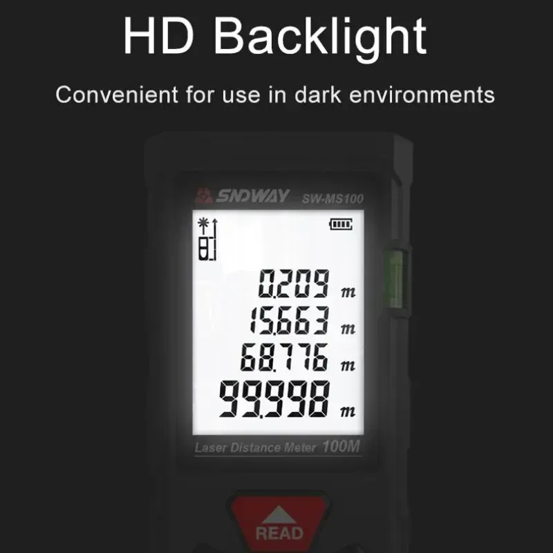เครื่องวัดระยะเลเซอร์ดิจิทัลระ - Laser Distance Meter 100M บทวิจารณ์และราคา