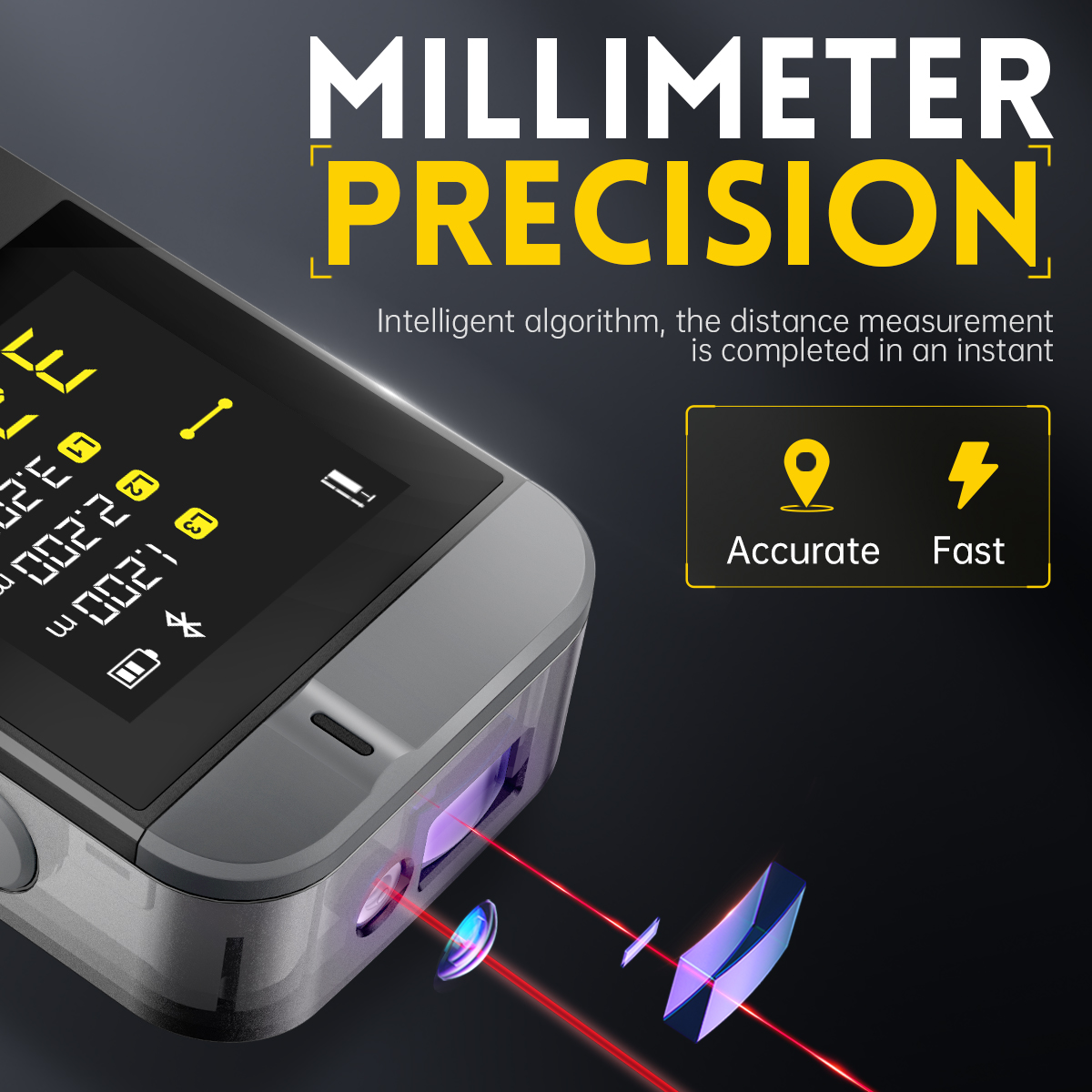 FNIRSI IR40 เทปเลเซอร์ดิจิตอลว - Laser Measure 40M Bluetooth บทวิจารณ์และราคา
