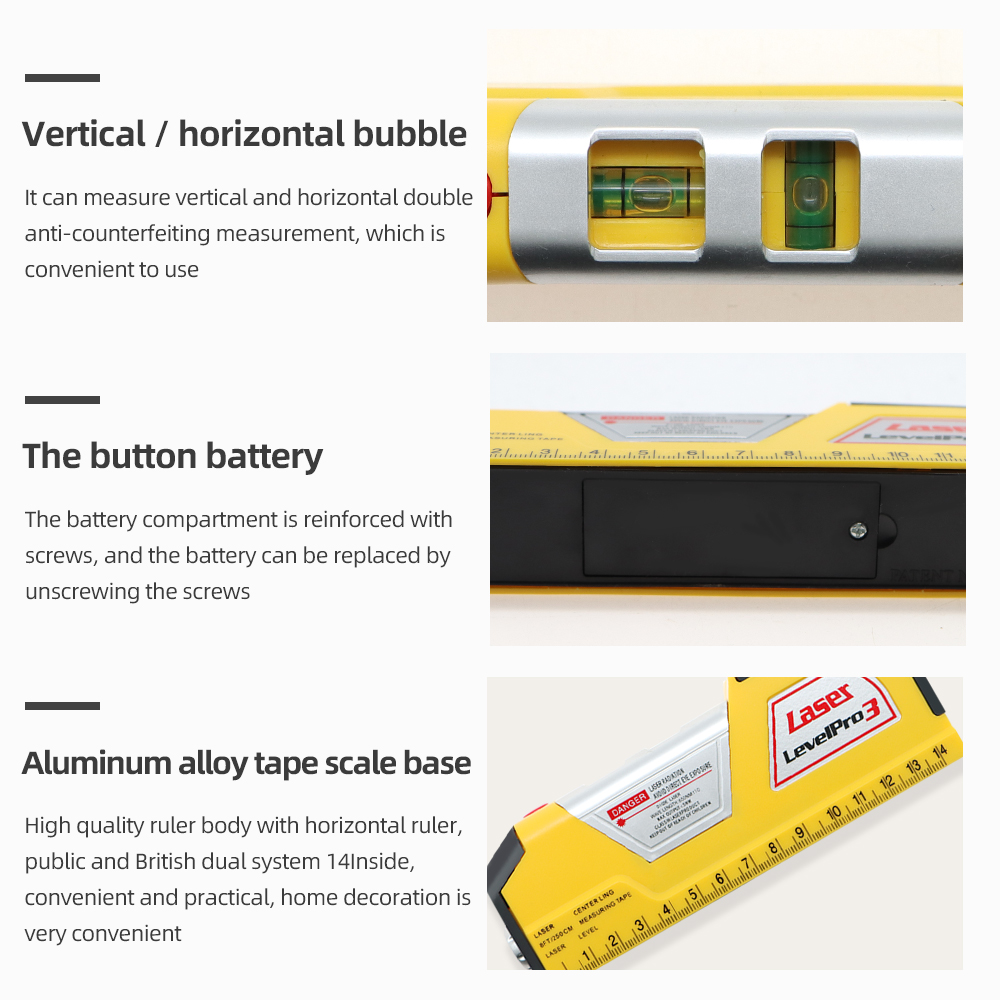 ระดับเลเซอร์และเครื่องวัดระยะท - Laser Distance Meter With Bubble Level บทวิจารณ์และราคา