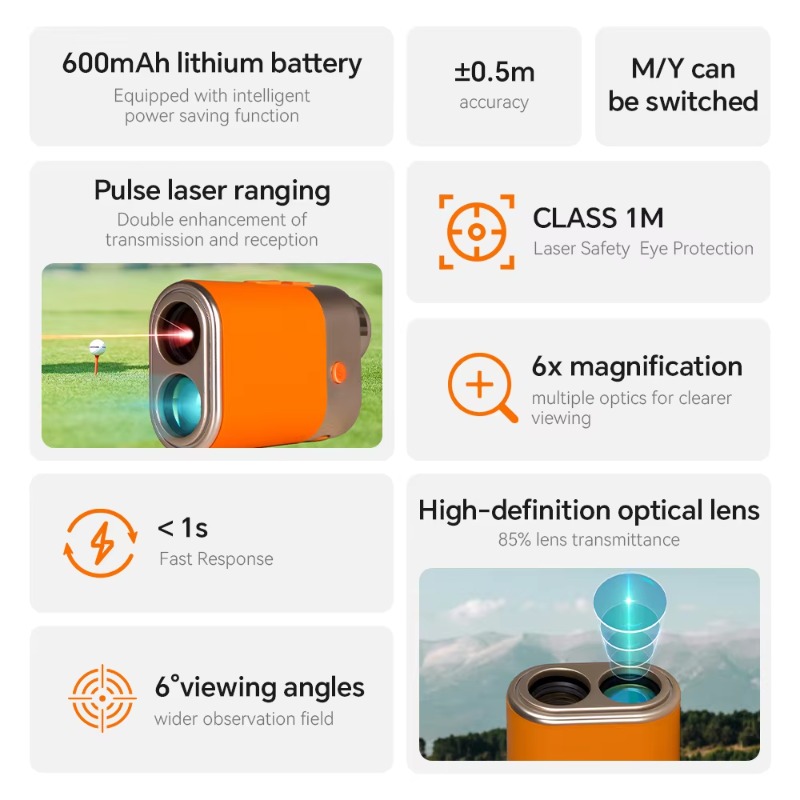 เครื่องวัดระยะด้วยเลเซอร์สำหรั - Golf Rangefinder Laser Slope บทวิจารณ์และราคา