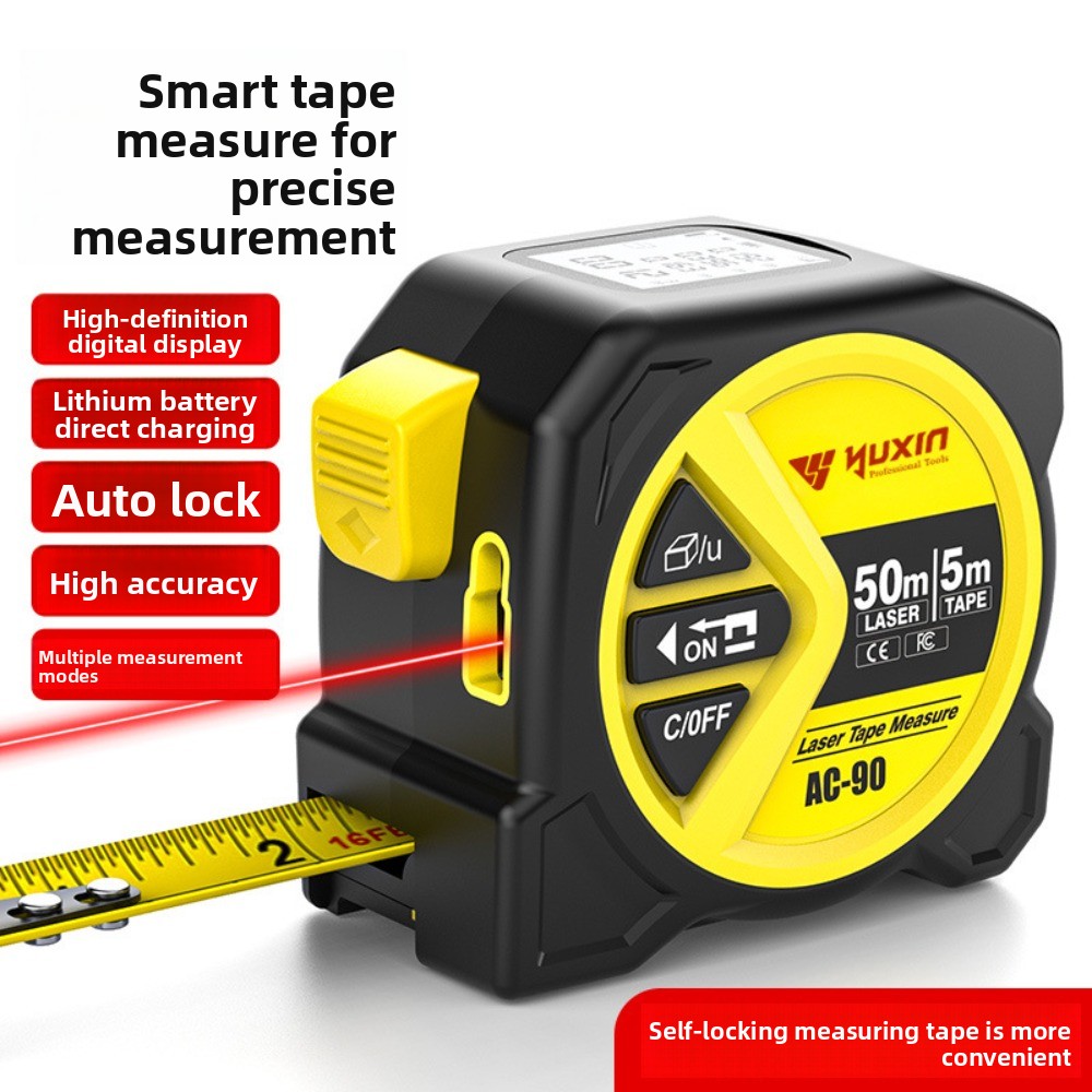 เครื่องวัดระยะด้วยเลเซอร์ 2 in - Digital Tape Measure 5M Laser บทวิจารณ์และราคา