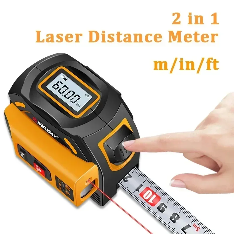 NOYAFA เครื่องวัดระยะด้วยเลเซอ - Laser Distance Meter 2 In 1 Tape บทวิจารณ์และราคา