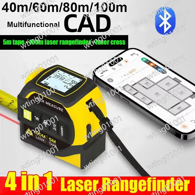 เครื่องวัดระยะด้วยเลเซอร์ 4-in - Laser Measure 40M Bluetooth บทวิจารณ์และราคา