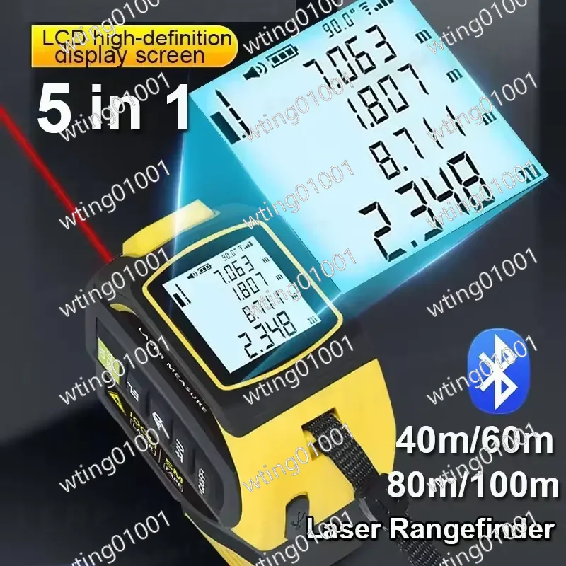 เครื่องวัดระยะด้วยเลเซอร์ 5-in - Laser Measure 40M Bluetooth บทวิจารณ์และราคา