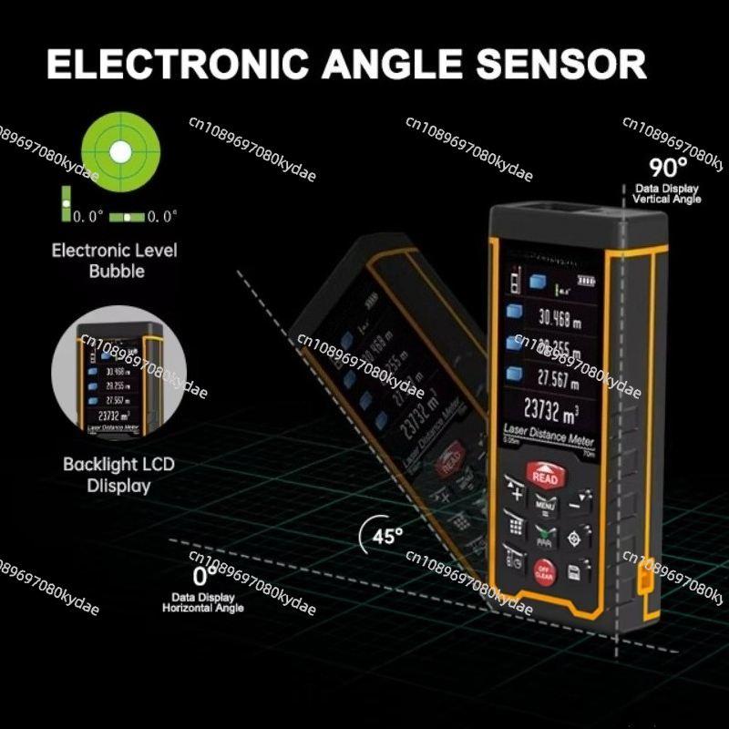 เครื่องวัดระยะทางด้วยเลเซอร์อิ - Laser Distance Meter With Bubble Level บทวิจารณ์และราคา