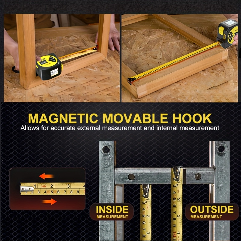 เครื่องวัดระยะด้วยเลเซอร์，จอแส - Digital Tape Measure 5M Laser บทวิจารณ์และราคา