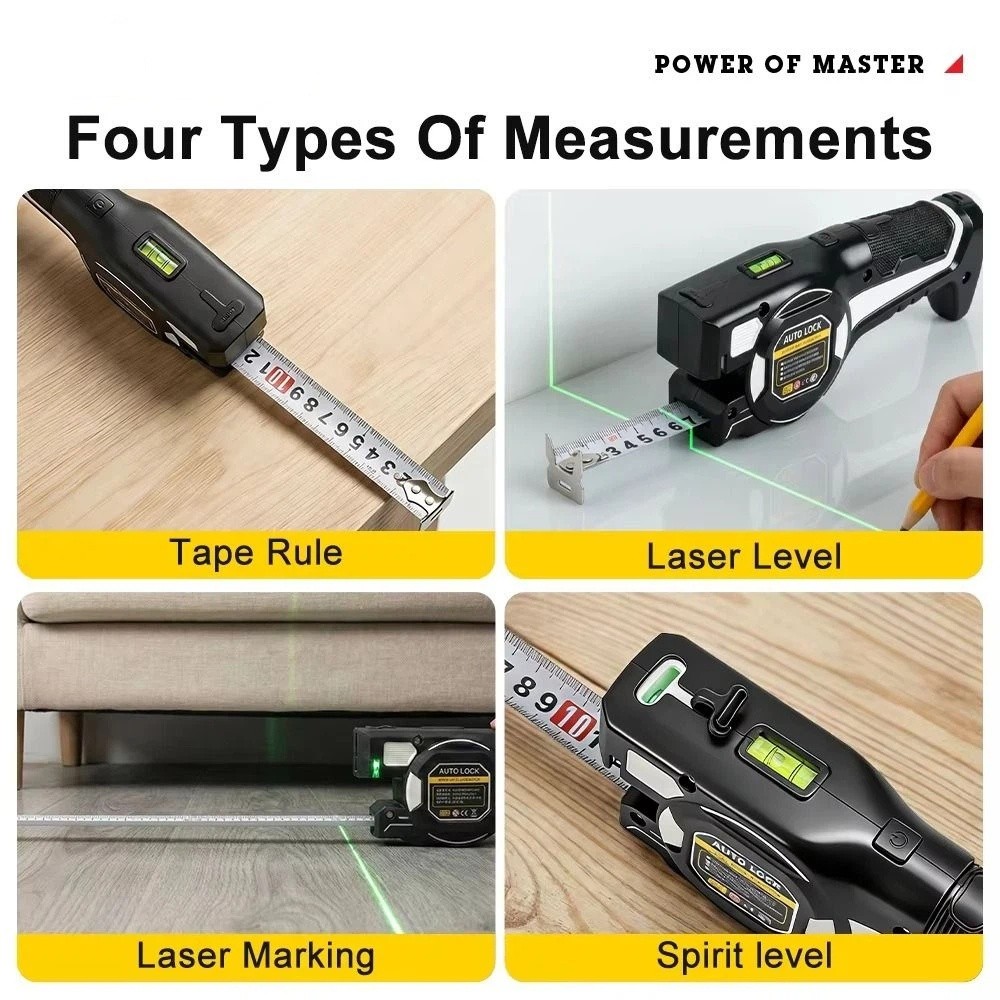 โครงสร้างแข็งแรงทนทาน ตลับเมตร - Digital Tape Measure 5M Laser บทวิจารณ์และราคา