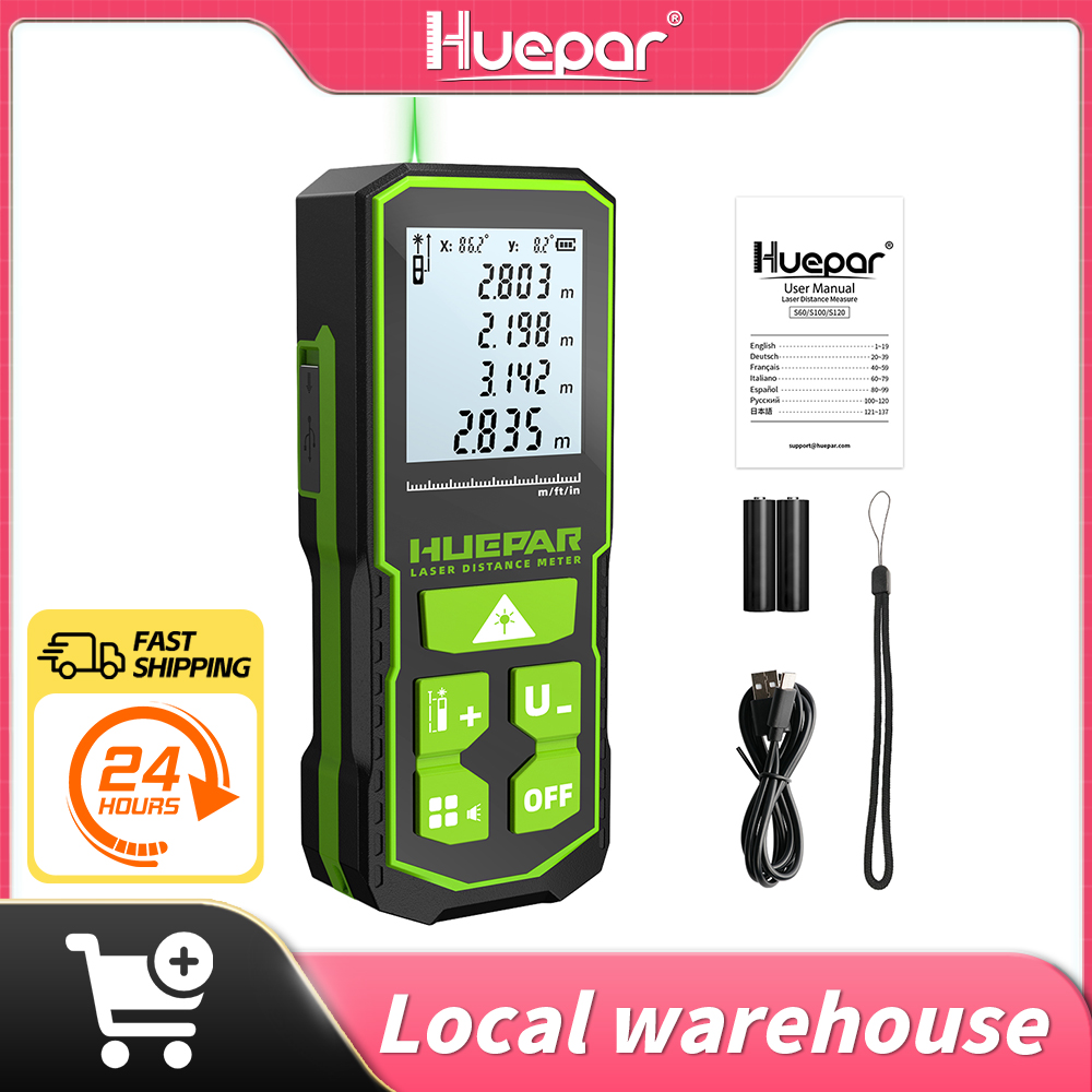 Huepar เลเซอร์ Rangefinder ดิจ - Laser Distance Meter 100M บทวิจารณ์และราคา