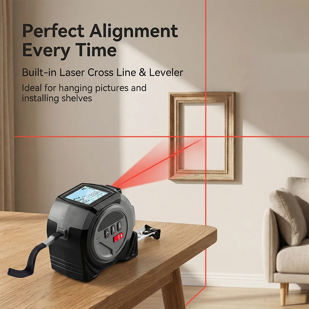 เครื่องวัดระยะเลเซอร์ WENMEICE - Digital Tape Measure 5M Laser บทวิจารณ์และราคา