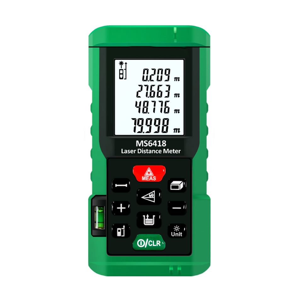 คุณภาพสูง MS6418 เครื่องวัดระย - Laser Distance Meter With Bubble Level บทวิจารณ์และราคา