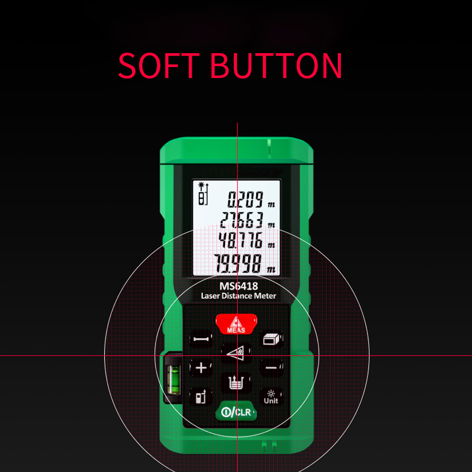 คุณภาพสูง MS6418 เครื่องวัดระย - Laser Distance Meter With Bubble Level บทวิจารณ์และราคา