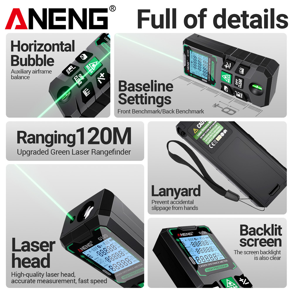 เครื่องวัดระยะทางด้วยเลเซอร์ 1 - Laser Distance Meter 100M บทวิจารณ์และราคา