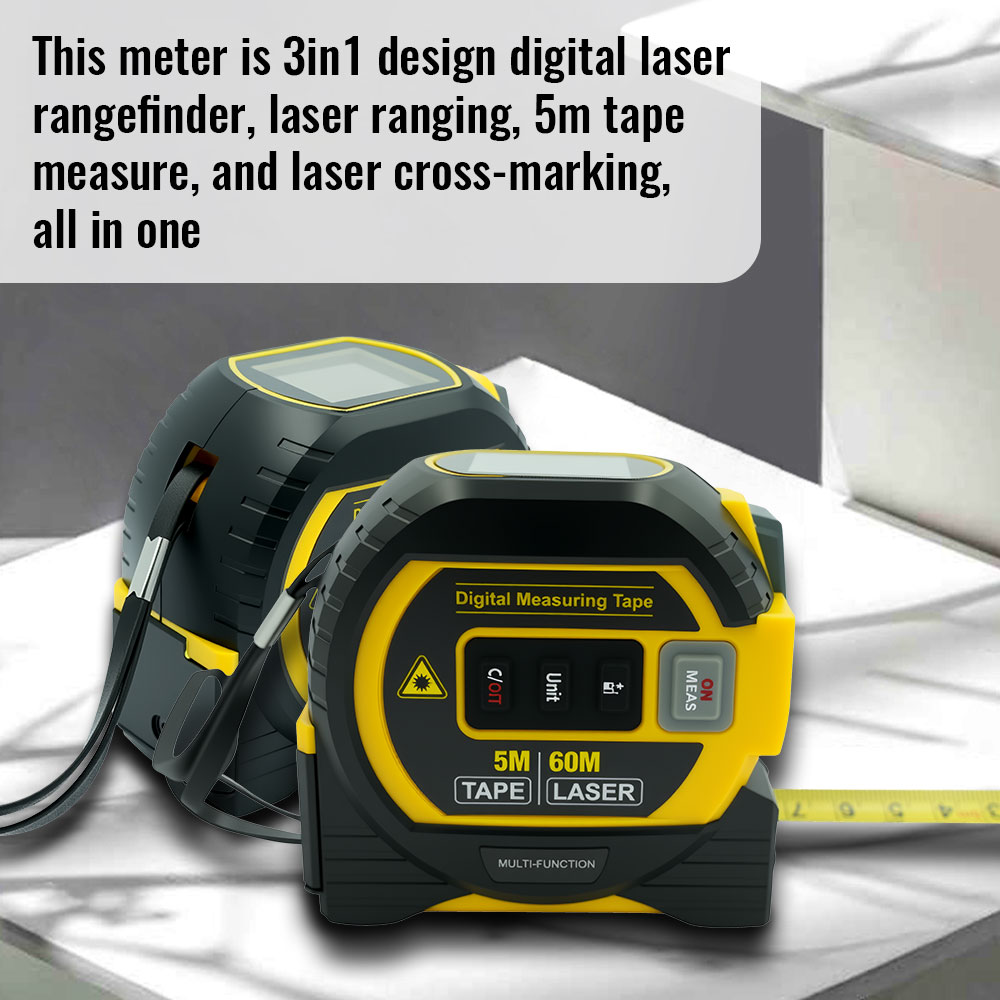 เครื่องวัดระยะด้วยเลเซอร์รุ่นใ - Digital Tape Measure 5M Laser บทวิจารณ์และราคา