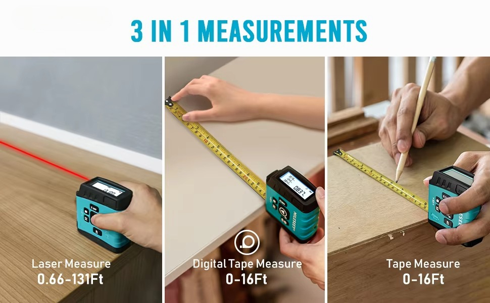 เทปวัดดิจิตอลเลเซอร์ ขายส่ง คุ - Digital Tape Measure 5M Laser บทวิจารณ์และราคา