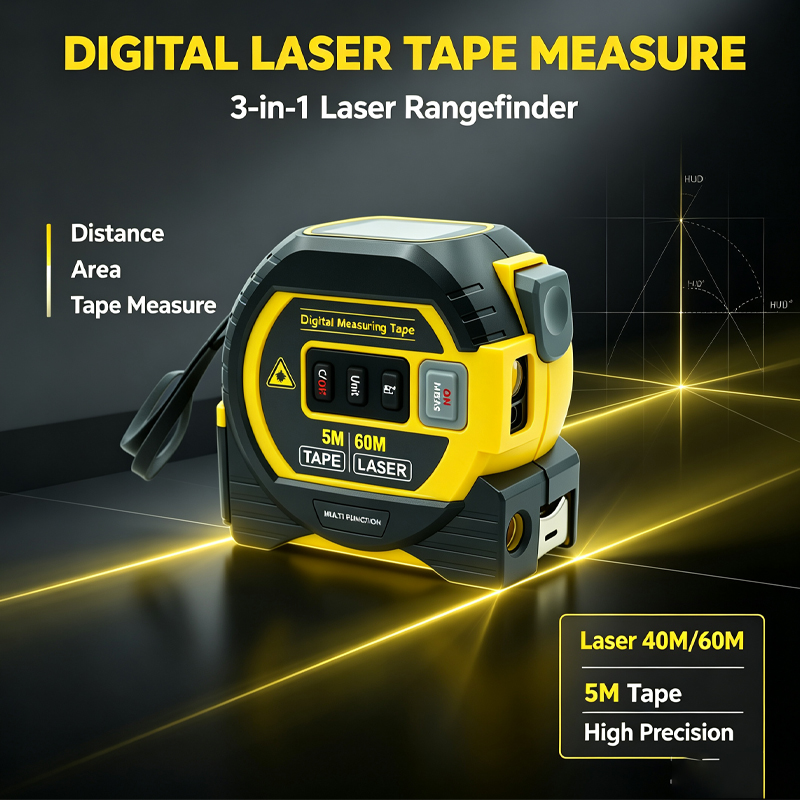 เครื่องวัดระยะด้วยเลเซอร์รุ่นใ - Digital Tape Measure 5M Laser บทวิจารณ์และราคา