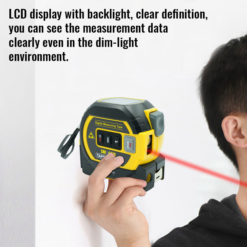 เครื่องวัดระยะด้วยเลเซอร์รุ่นใ - Digital Tape Measure 5M Laser บทวิจารณ์และราคา