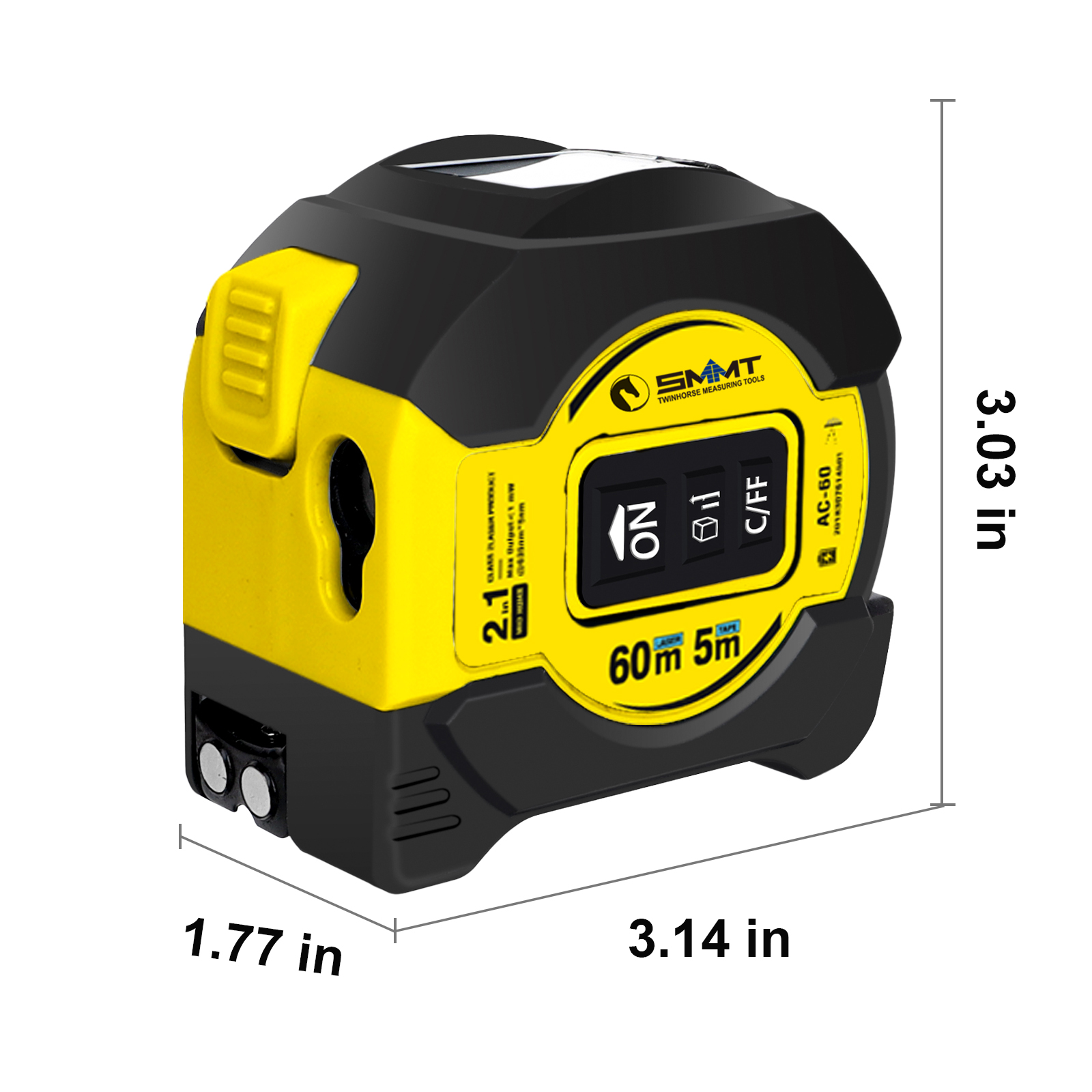 เครื่องวัดระยะเลเซอร์ 2-in-1 5 - Laser Distance Meter 2 In 1 Tape บทวิจารณ์และราคา