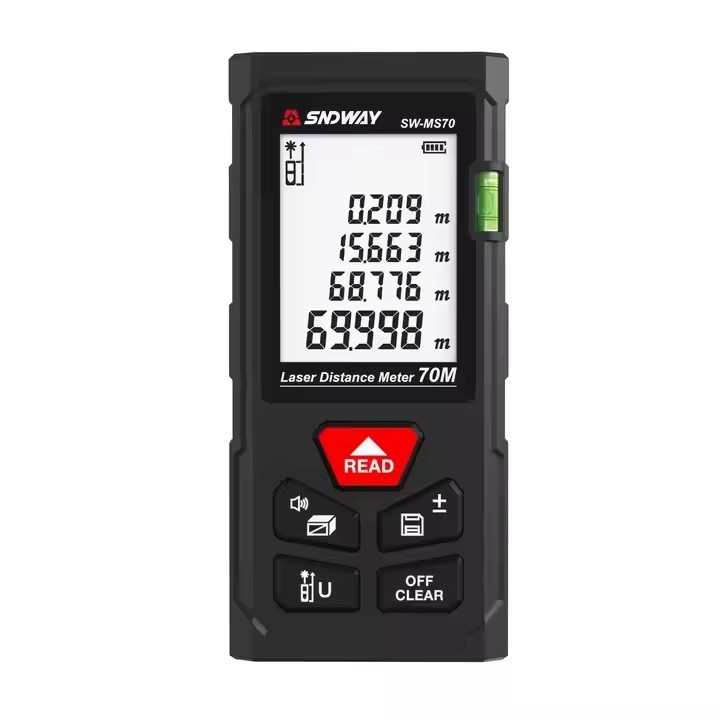 เครื่องวัดระยะทางด้วยเลเซอร์ H - Laser Measure Area Volume Calculator บทวิจารณ์และราคา