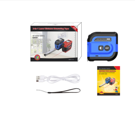 เครื่องวัดระยะทางด้วยเลเซอร์ N - Digital Tape Measure 5M Laser บทวิจารณ์และราคา