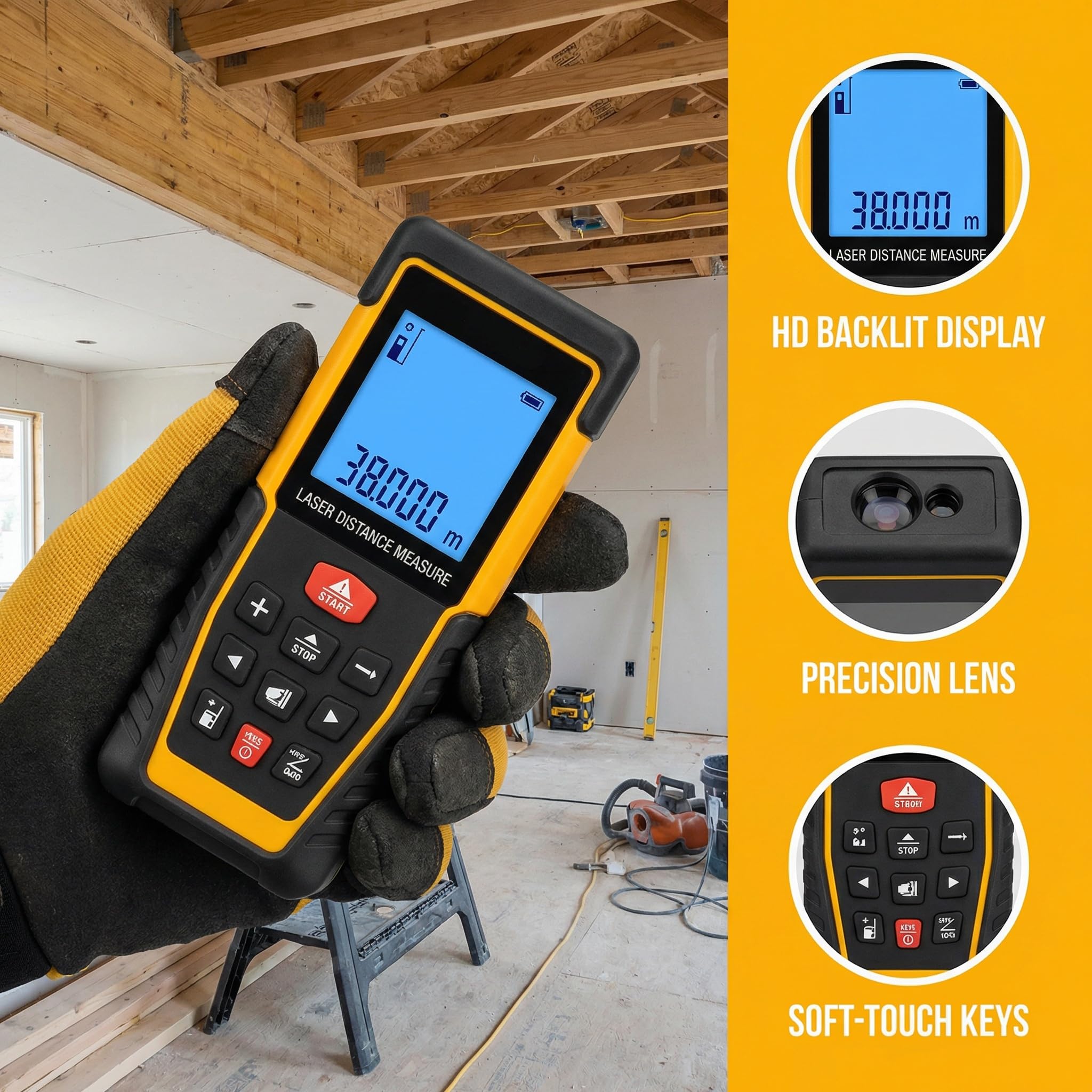 Miangerrn เครื่องวัดระยะด้วยเล - Laser Distance Meter 2 In 1 Tape บทวิจารณ์และราคา