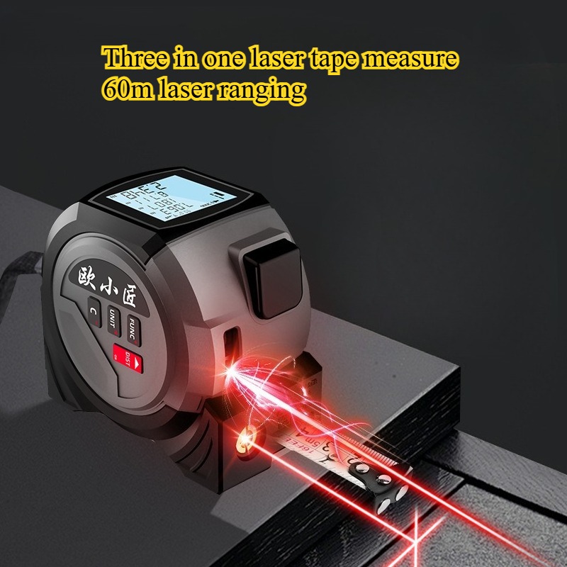 เทปวัดเรนจ์ไฟเลเซอร์ จอแสดงผลด - Digital Tape Measure 5M Laser บทวิจารณ์และราคา