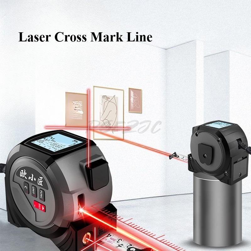 เทปวัดเรนจ์ไฟเลเซอร์ จอแสดงผลด - Digital Tape Measure 5M Laser บทวิจารณ์และราคา