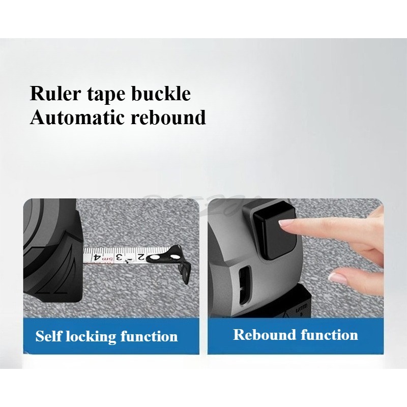 เทปวัดเรนจ์ไฟเลเซอร์ จอแสดงผลด - Digital Tape Measure 5M Laser บทวิจารณ์และราคา