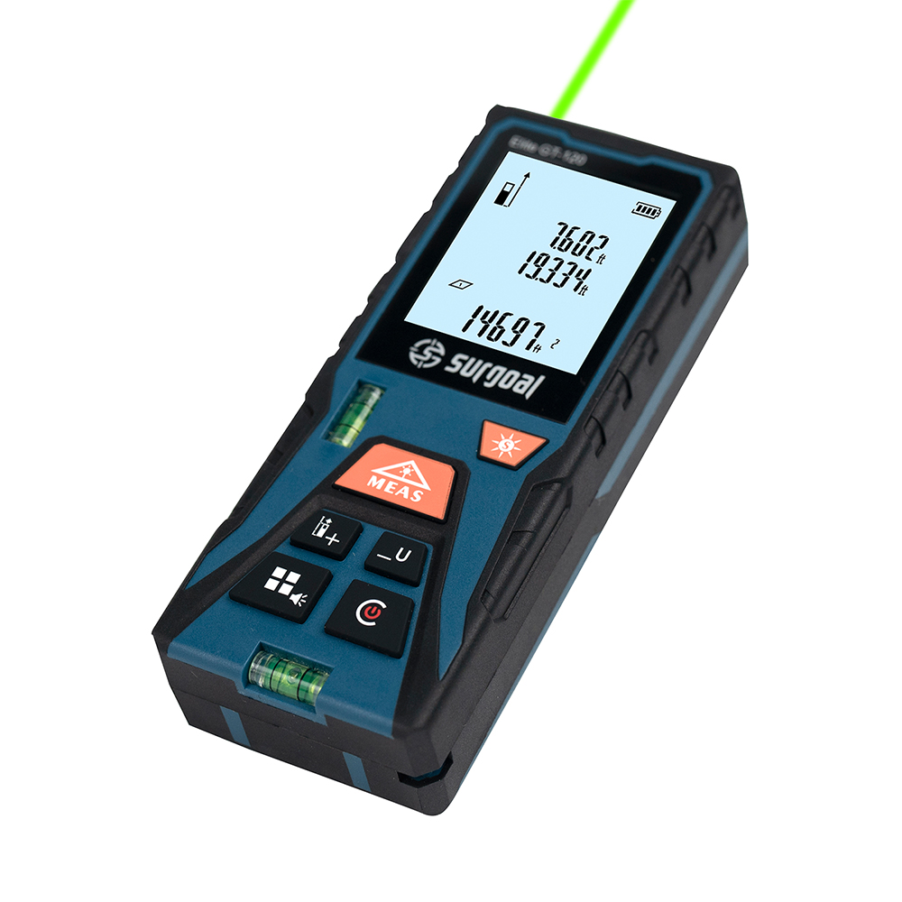 เครื่องวัดระยะด้วยเลเซอร์สีเขี - Laser Distance Meter With Bubble Level บทวิจารณ์และราคา