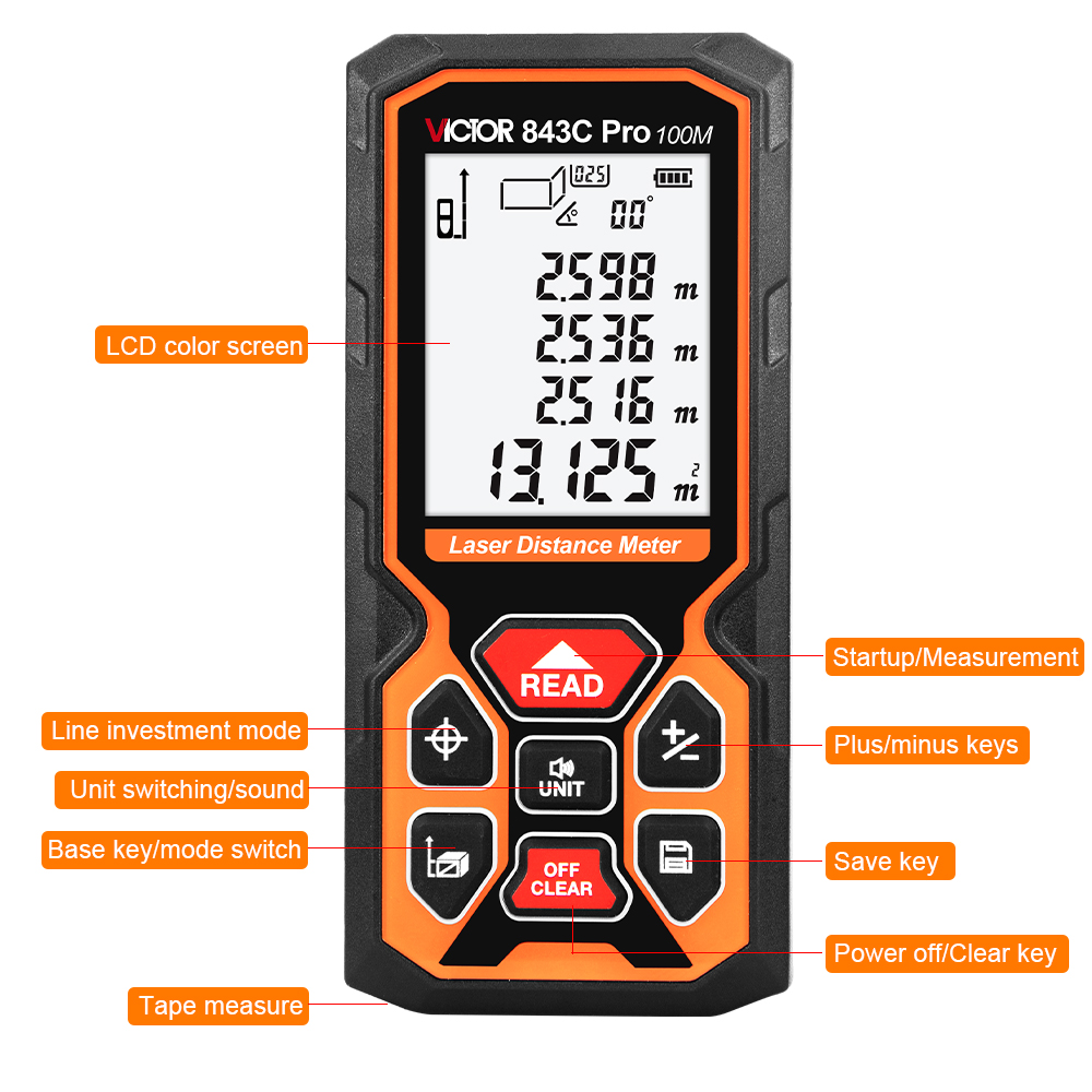 RuoShui เครื่องวัดระยะด้วยเลเซ - Laser Distance Meter 100M บทวิจารณ์และราคา