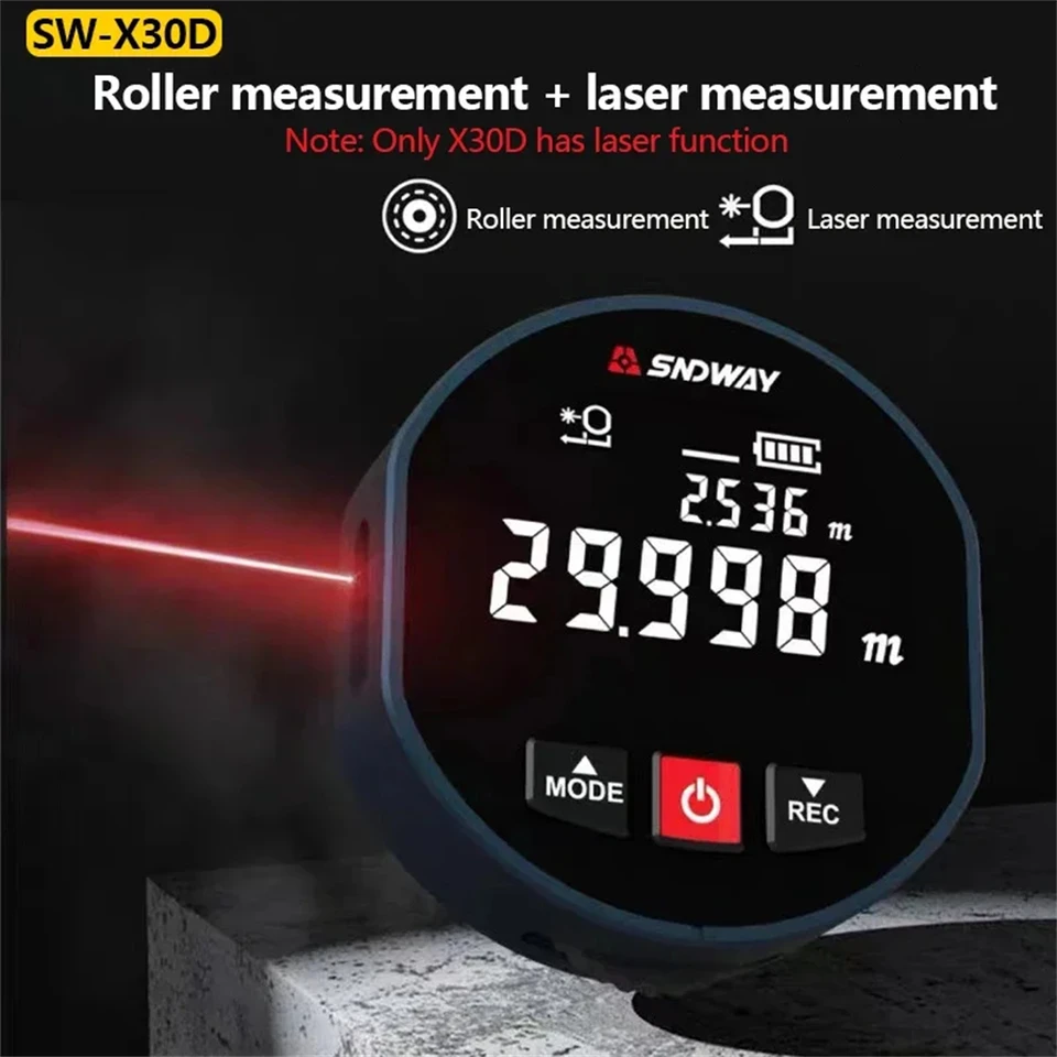 เครื่องวัดระยะทางด้วยเลเซอร์แบ - Laser Measure Area Volume Calculator บทวิจารณ์และราคา