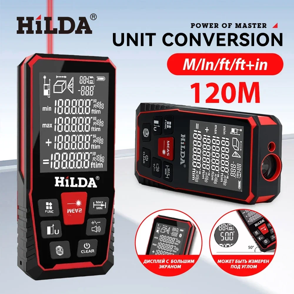 HILDA เครื่องวัดระยะด้วยเลเซอร - Laser Distance Meter 100M บทวิจารณ์และราคา