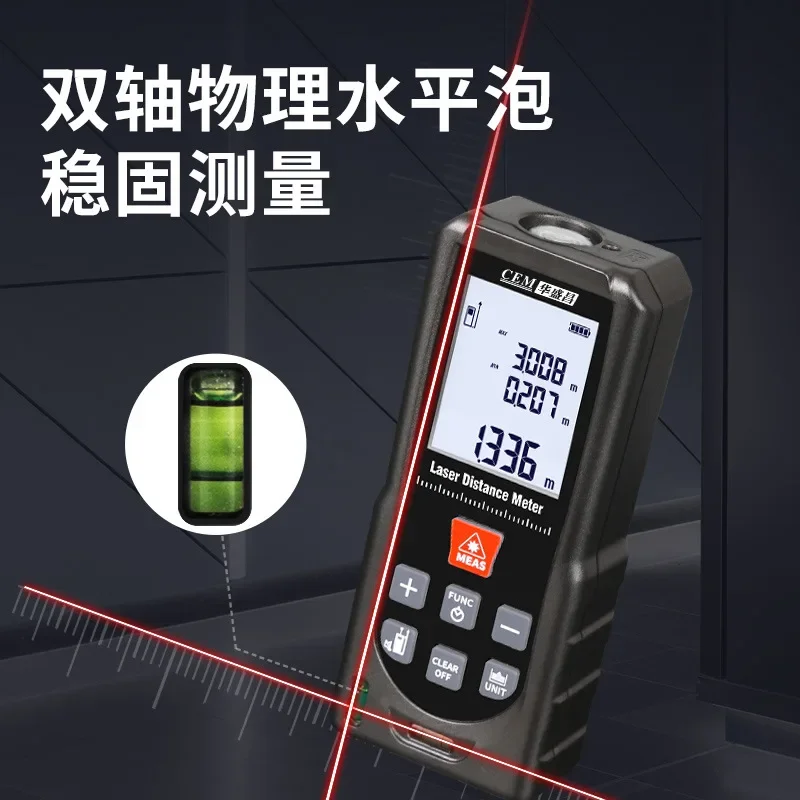 เครื่องวัดระยะด้วยเลเซอร์แบบ T - Laser Distance Meter With Bubble Level บทวิจารณ์และราคา