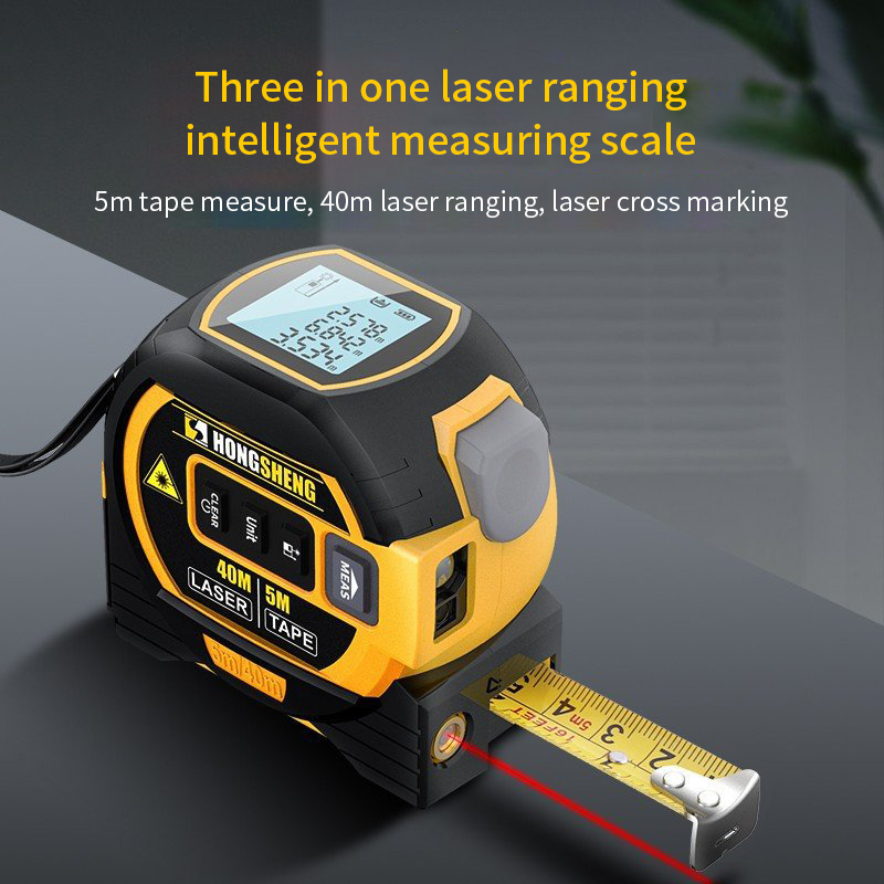 เครื่องวัดระยะเลเซอร์ เครื่องว - Digital Tape Measure 5M Laser บทวิจารณ์และราคา