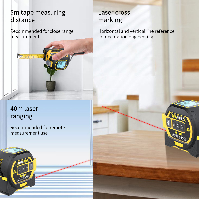 เครื่องวัดระยะเลเซอร์ เครื่องว - Digital Tape Measure 5M Laser บทวิจารณ์และราคา