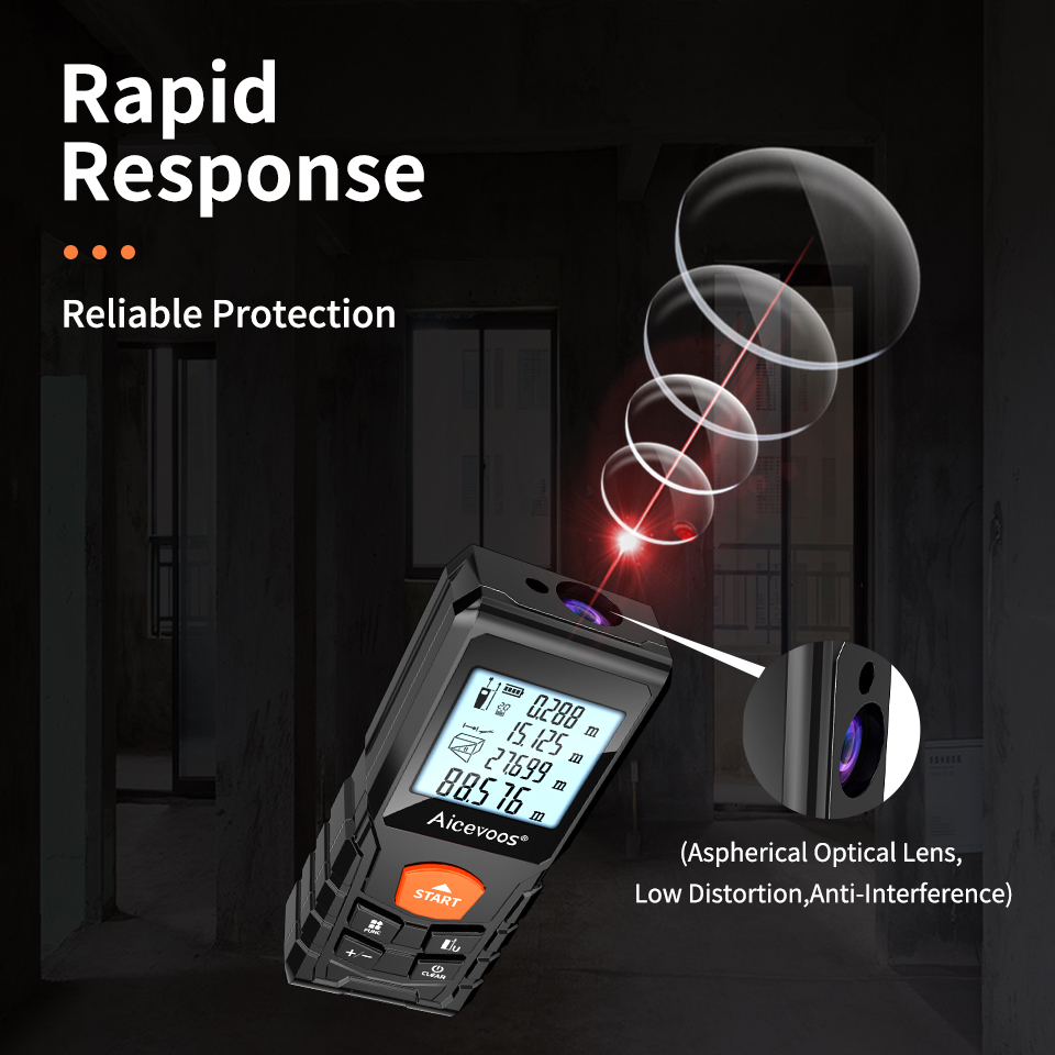Aicevoos เลเซอร์ดิจิตอล Rangef - Laser Distance Meter 100M บทวิจารณ์และราคา
