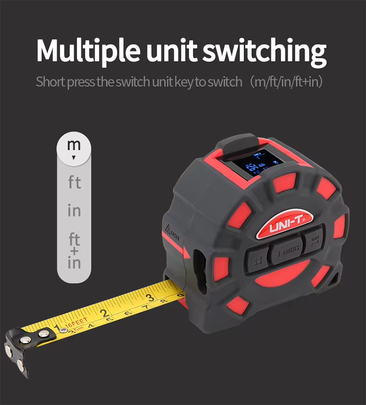 UNI-T LM50T LM60T 2 in 1 เทปเล - Laser Distance Meter 2 In 1 Tape บทวิจารณ์และราคา
