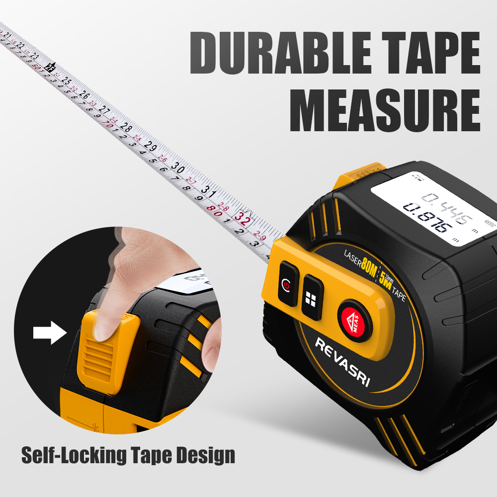 REVASRI เครื่องวัดระยะด้วยเลเซ - Laser Distance Meter 2 In 1 Tape บทวิจารณ์และราคา