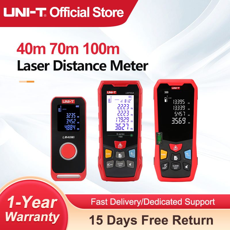UNI-T เครื่องวัดระยะด้วยเลเซอร - Laser Distance Meter 100M บทวิจารณ์และราคา