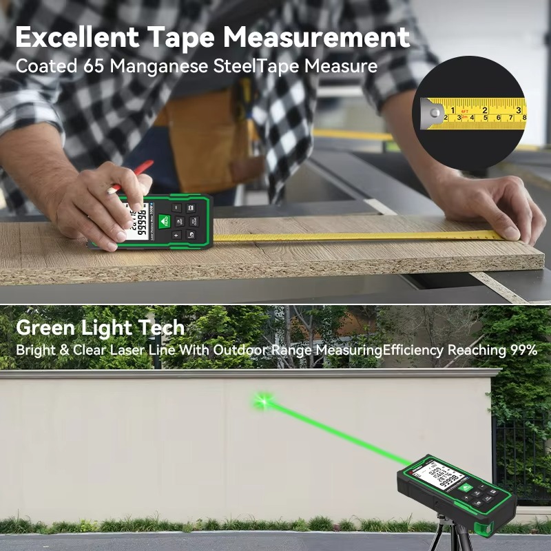 SW-GB เครื่องวัดระยะ/พื้นที่/ป - Laser Distance Meter 2 In 1 Tape บทวิจารณ์และราคา